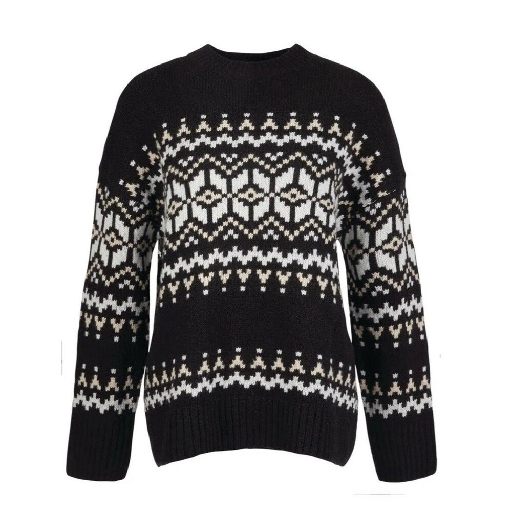 Barbour Modern Heritage Knitted Cleaver Sweater Wool blend Sz 12 Women’s Unisex